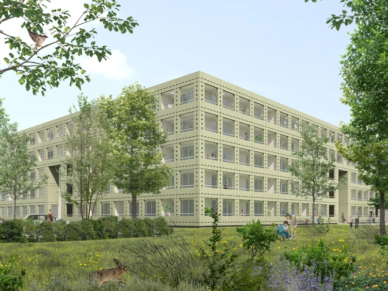 In aanbouw: het Hoofdgebouw